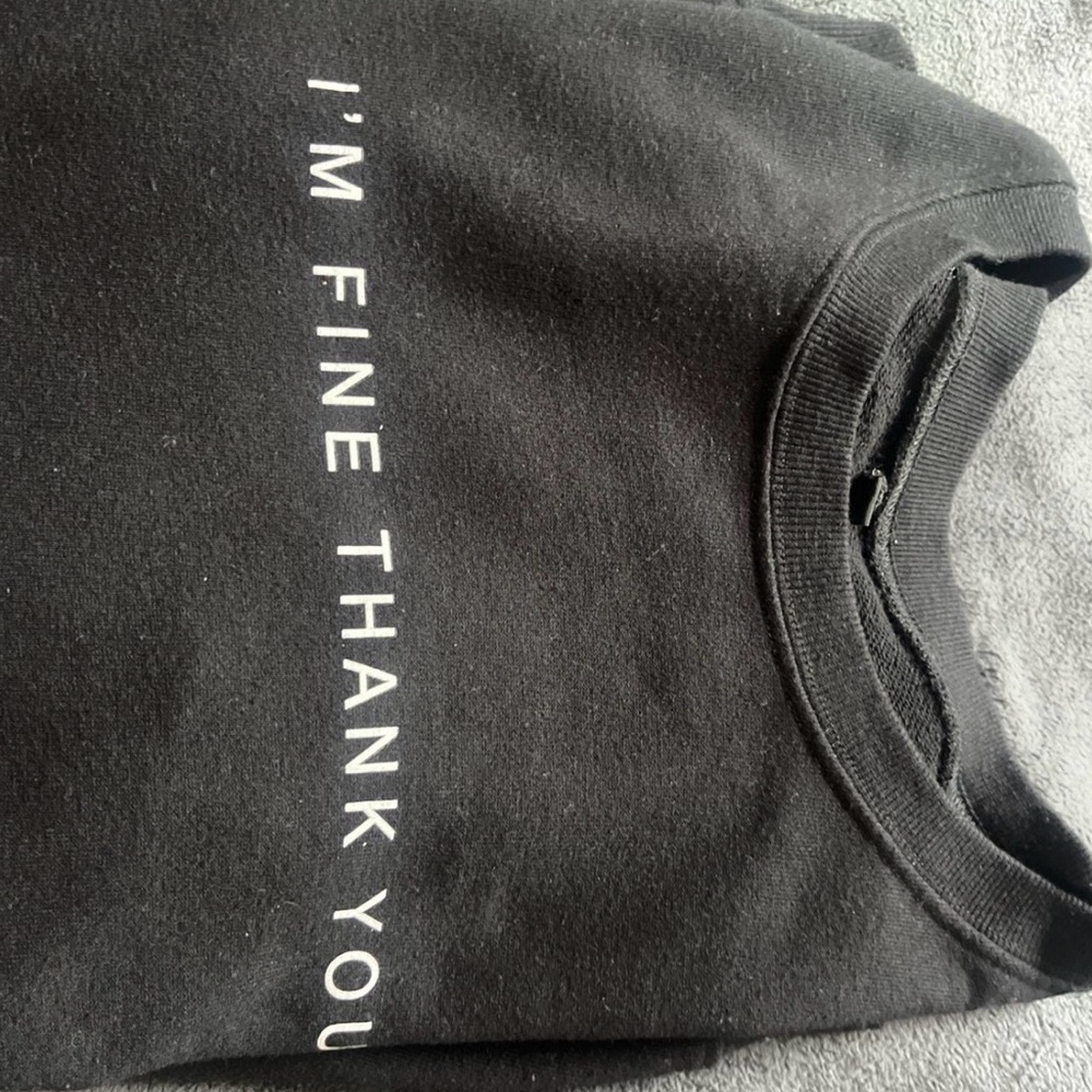 Black Graphic Sweatshirt
